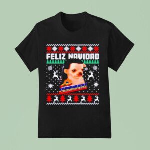 Los Temerarios Dog Feliz Navidad Ugly Christmas T Shirt