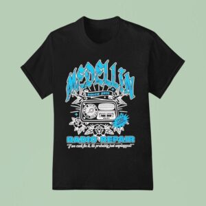 Medellin Radio Repair Late Night Since Graphic T Shirt