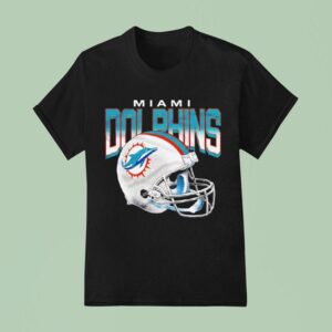 Miami Dolphins Gradient Helme T Shirt