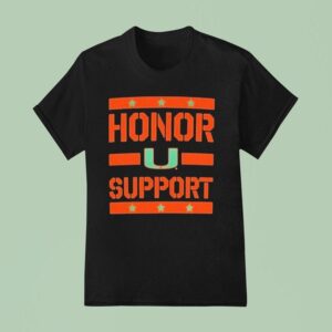 Miami Hurricanes Honor Suppor T Shirt