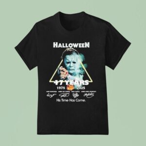 Michael Myers Halloween Years His Time Has Come Signatures T Shirt