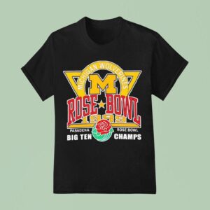 Michigan Wolverines Basketball Rose Bowl Champs Big Ten T Shirt