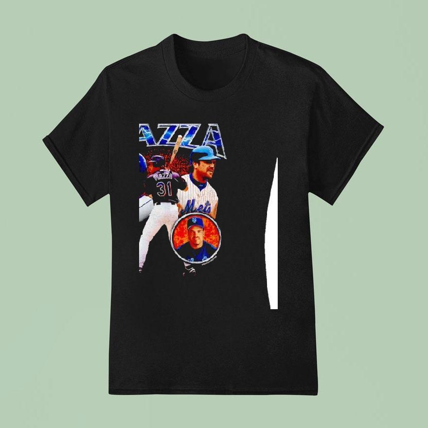Mike Piazza New York Mets Baseball Graphic T Shirt