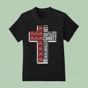 Minnesota Golden Gophers I Can Do All Things Through Christ Who Strengthens Me Cross T Shirt