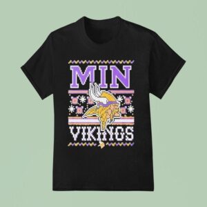 Minnesota Vikings Holiday Ugly Christmas T Shirt
