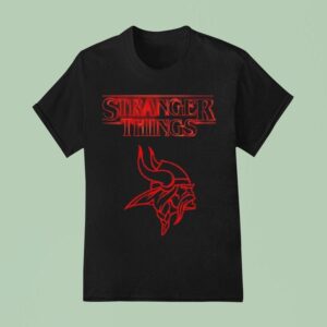 Minnesota Vikings Nfl Stranger Things Logo T Shirt