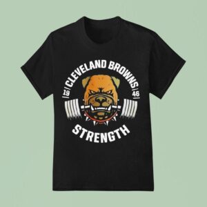Myles Garrett Bulldog Cleveland Browns Strength T Shirt