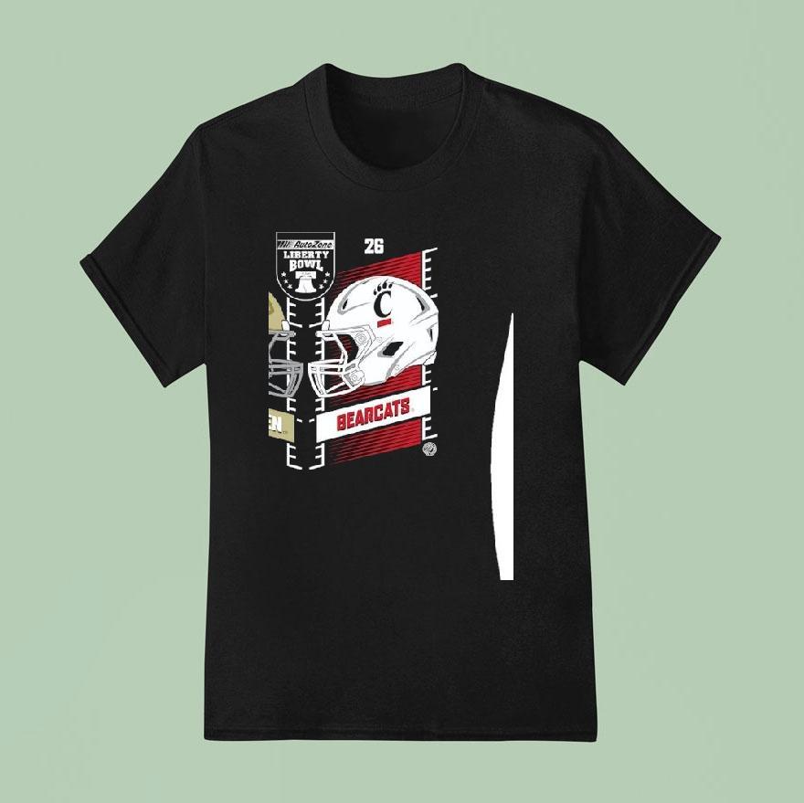 Navy Midshipmen Vs Cincinnati Bearcats Football Autozone Liberty Bowl T Shirt