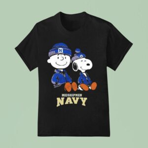 Navy Midshipmen X Snoopy And Charlie Brown T Shirt