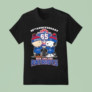 New England Patriots Th Anniversary Peanuts Characters T Shirt