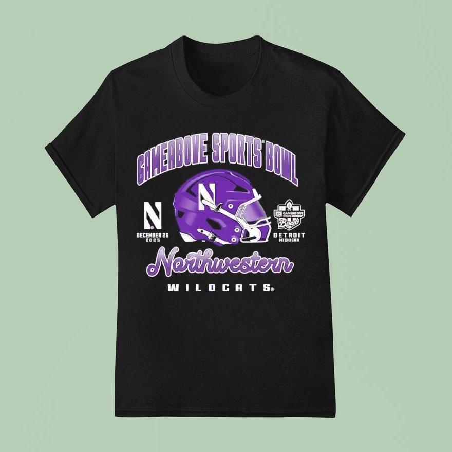 Northwestern Football Gameabove Sports Bowl Wildcats T Shirt