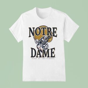 Notre Dame Fighting Irish Helmet Wake Up The Echoes T Shirt