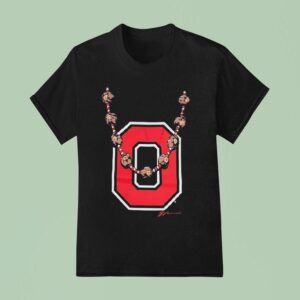 Ohio State Buckeyes Football Necklace T Shirt