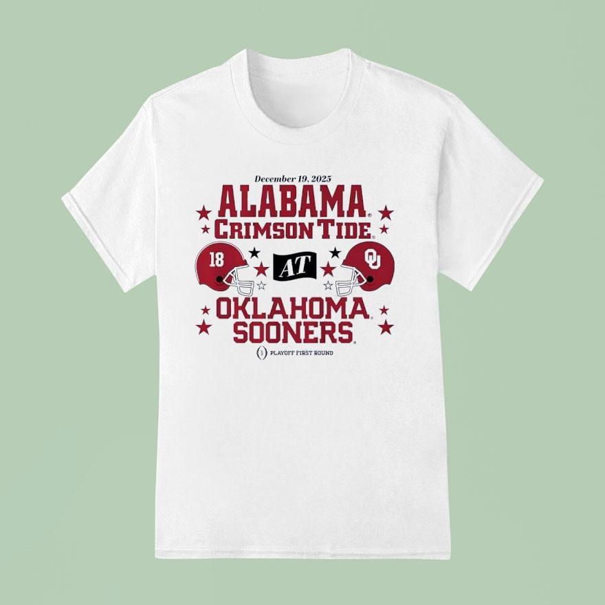 Oklahoma Sooners Vs Alabama Crimson Tide Playoff First Round T Shirt