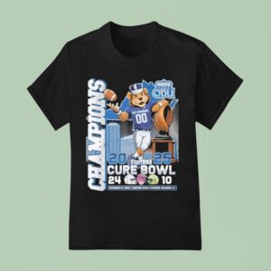 Old Dominion Monarchs Staffdna Cure Bowl Champions Masco T Shirt