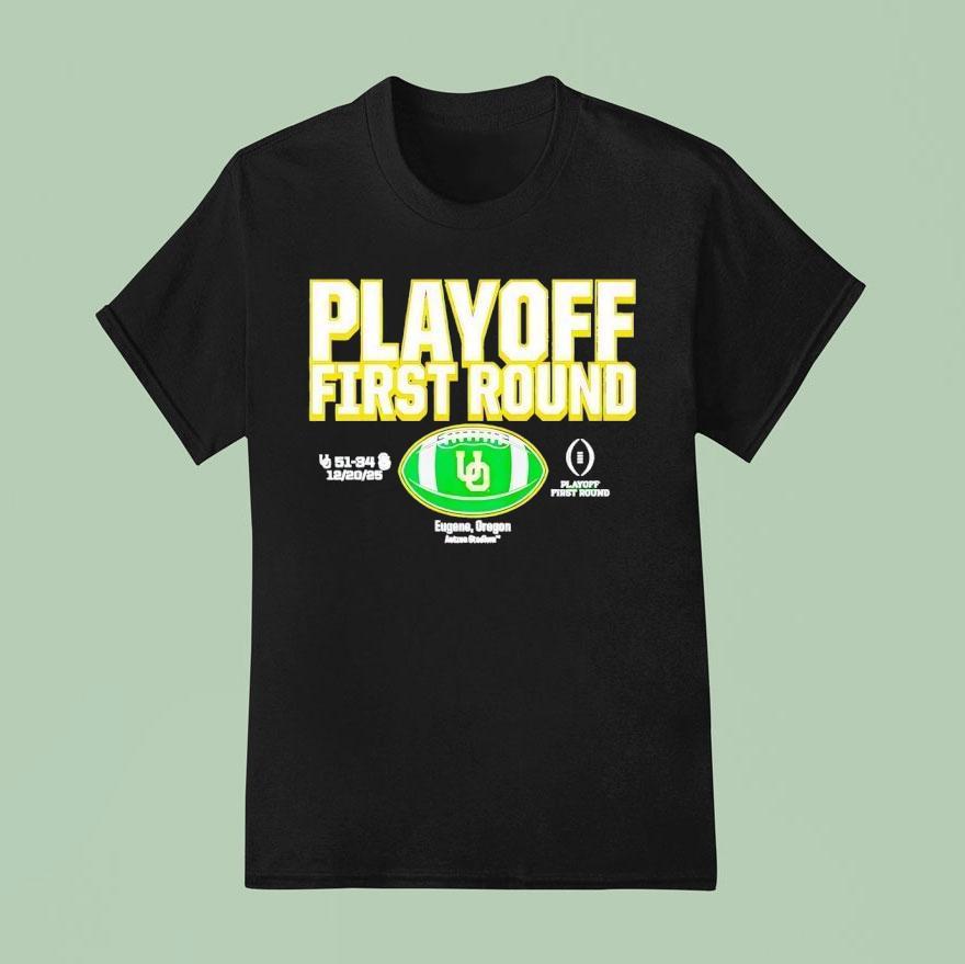 Oregon Ducks Cfp First Round Winner T Shirt