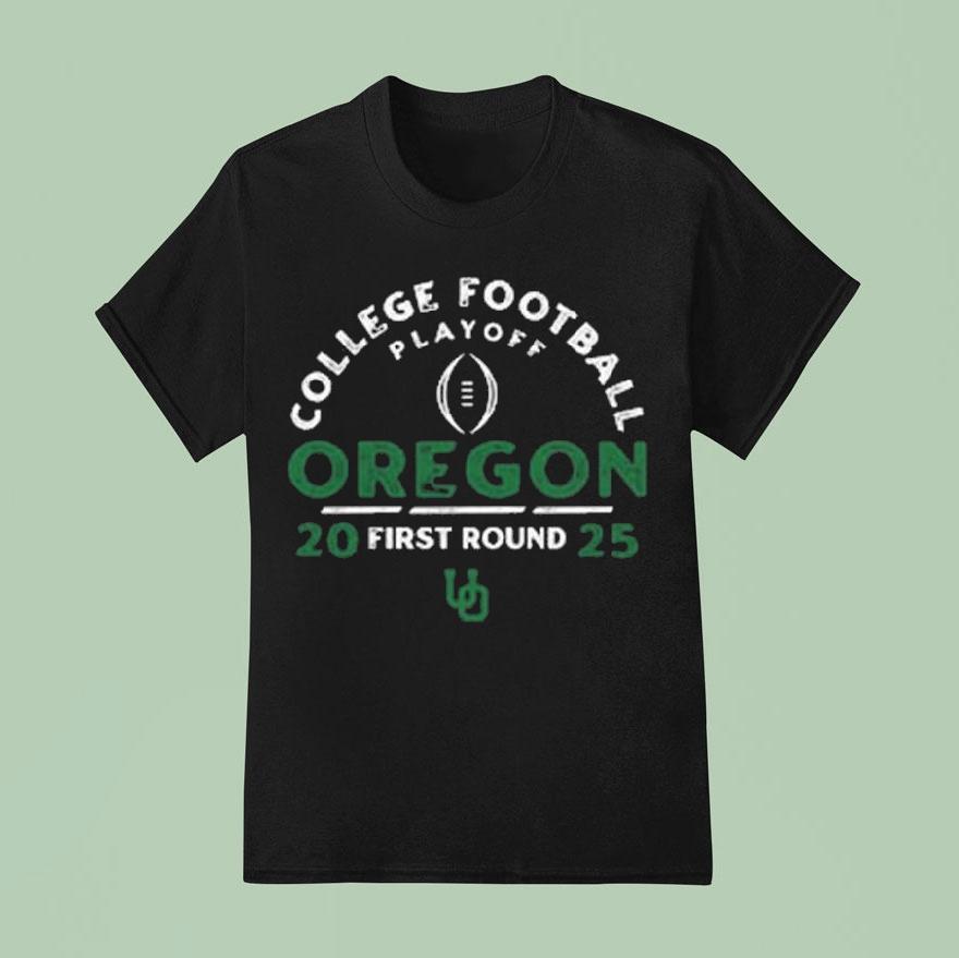 Oregon Ducks College Football Playoff First Round T Shirt