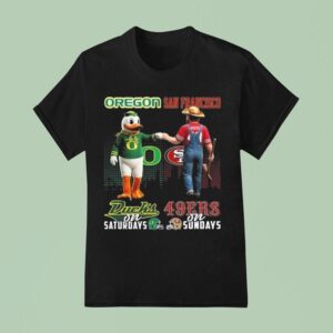 Oregon Ducks On Saturdays X San Francisco Ers On Sundays Mascot T Shirt