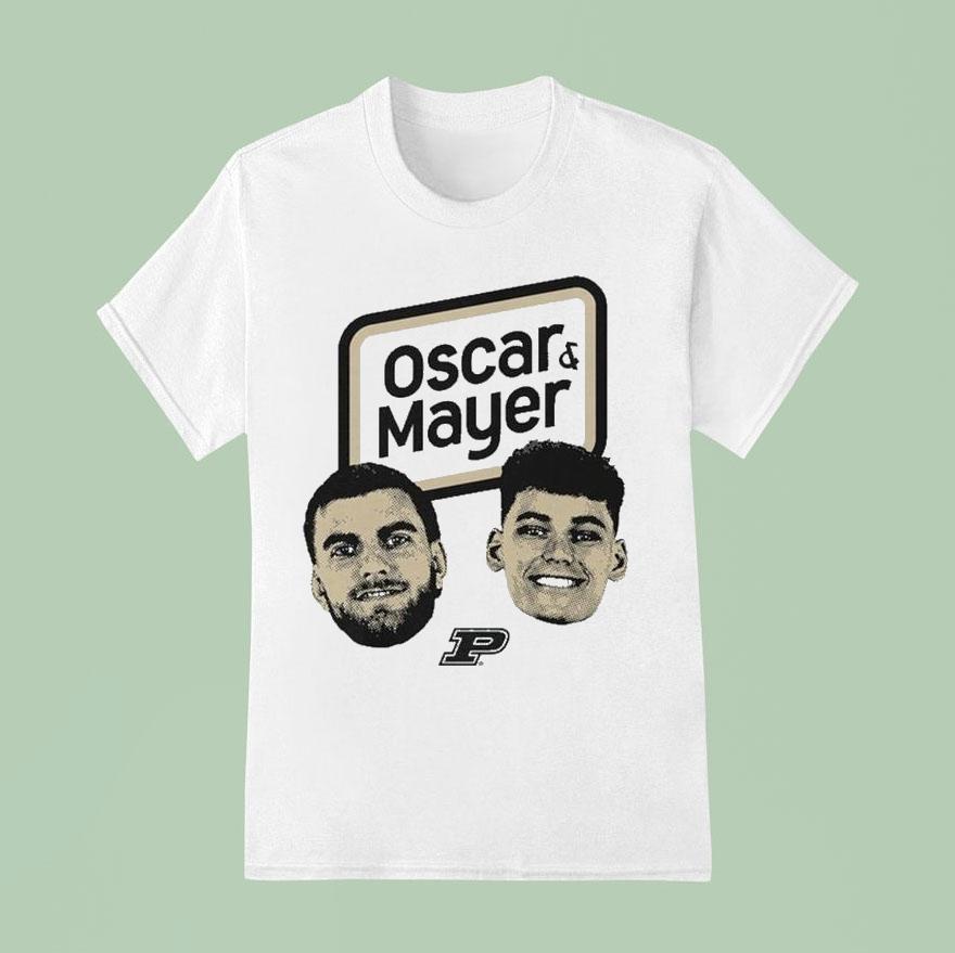 Oscar Cluff And Omer Mayer Purdue Boilermakers Heads Faces T Shirt