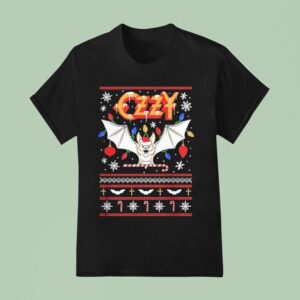 Ozzy Osbourne Bat Ugly Christmas T Shirt