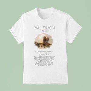 Paul Simon A Quiet Celebration Europe Tour T Shirt