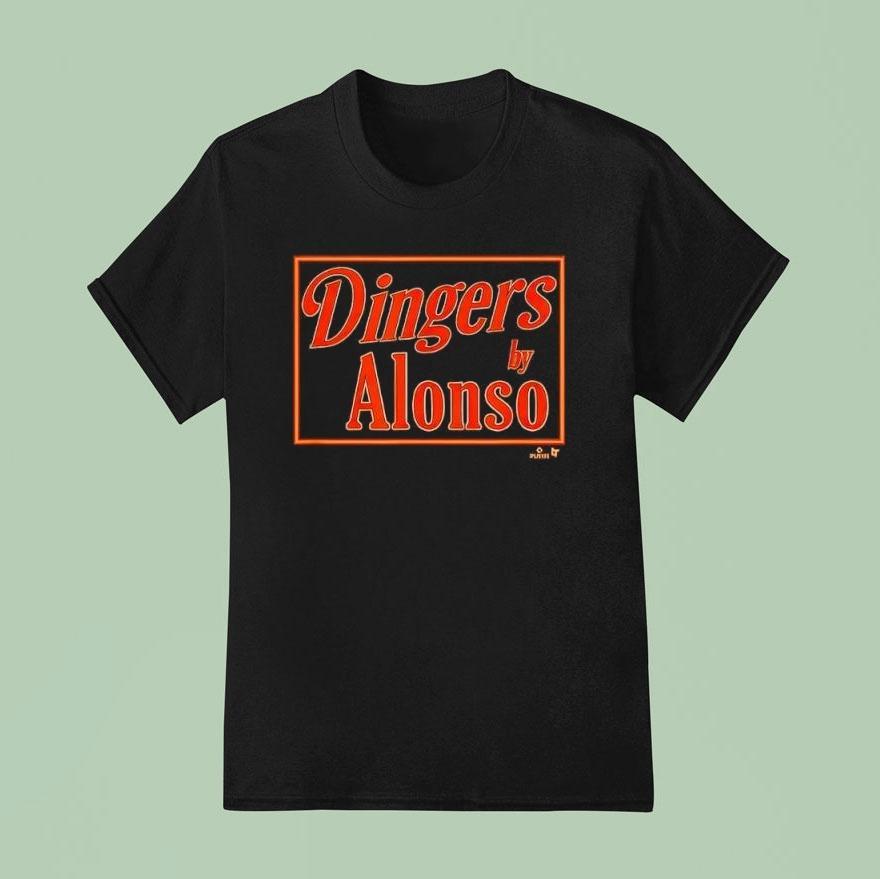 Pete Alonso Dingers Sign Baltimore Baseball T Shirt