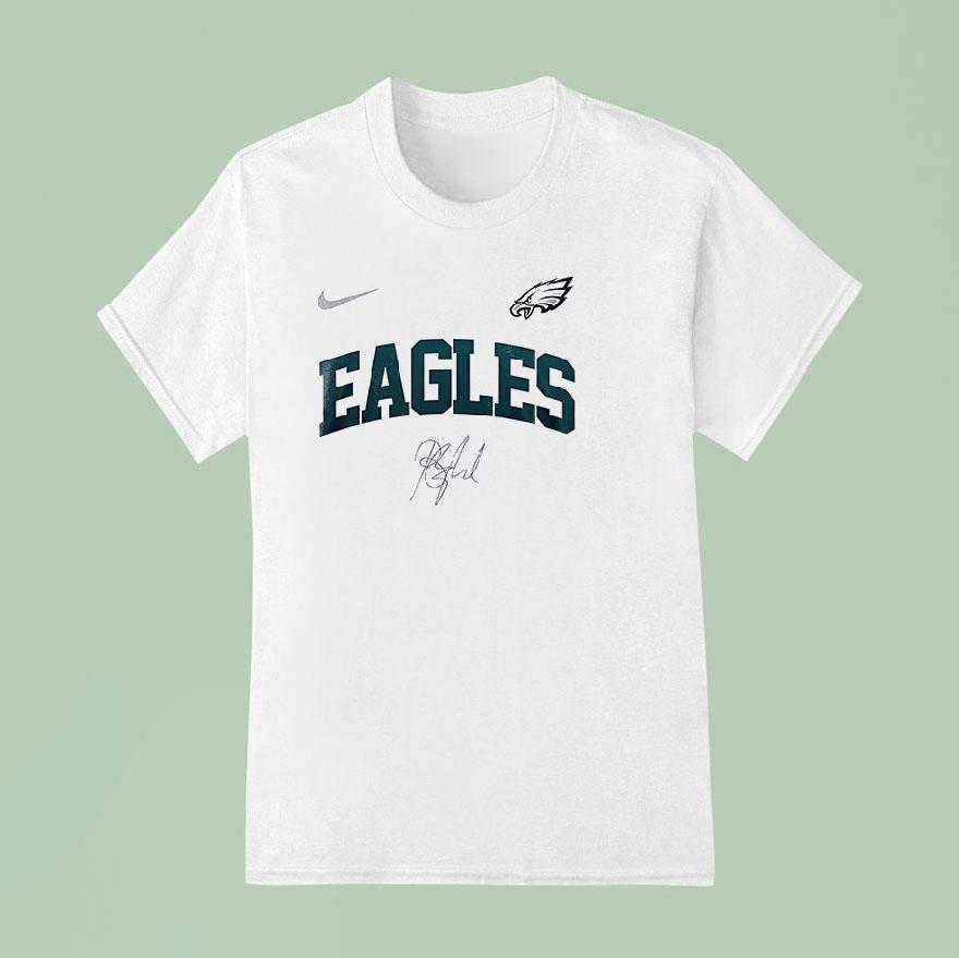 Philadelphia Eagles Barry Manilow Once Before I Go Signature T Shirt