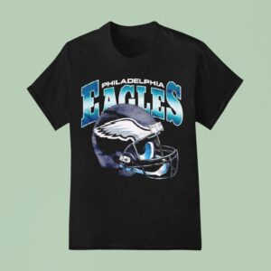 Philadelphia Eagles Gradient Helme T Shirt