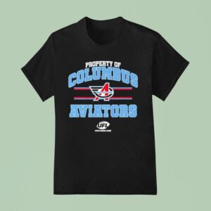 Property Of Columbus Aviators Logo Ufl T Shirt