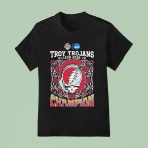 Salute To Veterans Bowl Ncaa College Football Season Troy Trojans X Grateful Dead Skull T Shirt