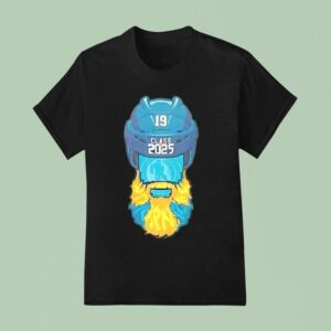 San Jose Sharks Jumbo Hall Of Fame Beard Logo T Shirt