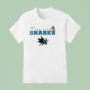 San Jose Sharks X Jimmy Buffett Parrot Masco T Shirt