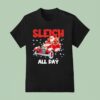 Santa Claus Driving Car Sleigh All Day Merry Christmas T Shirt