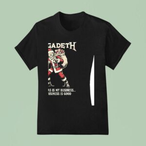 Skeleton Megadeth Christmas Is My Business And Business Is Good T Shirt
