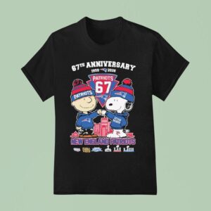 Snoopy And Charlie Brown New England Patriots Th Anniversary Thank You T Shirt