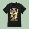 Snoopy And Charlie Brown Pittsburgh Slers Football Rd Anniversary Seasons T Shirt