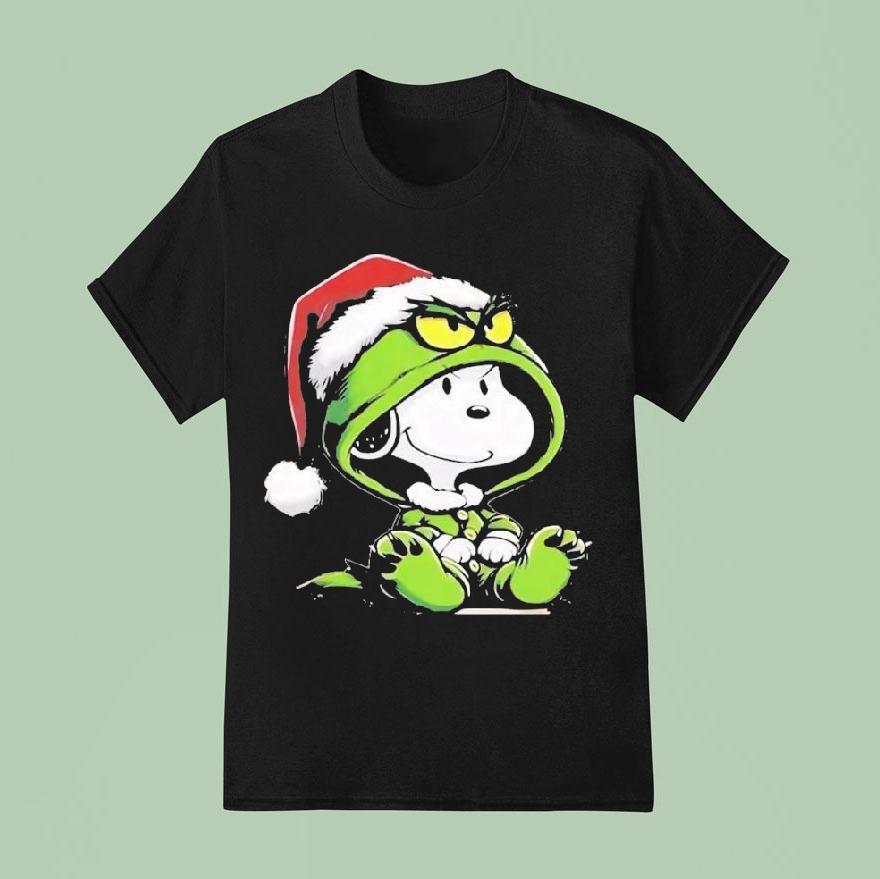 Snopy Grinch Holiday Mashup Christmas T Shirt
