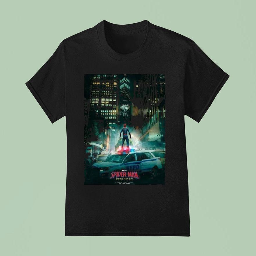 Spider Man And The Punisher Vs Grey Hulk In Spider Man Brand T Shirt