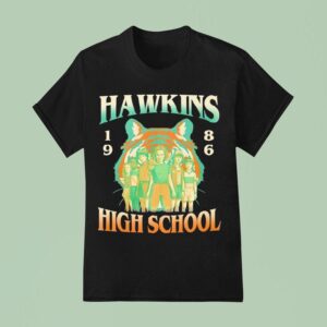 Stranger Things Hawkins High School Tiger Est T Shirt