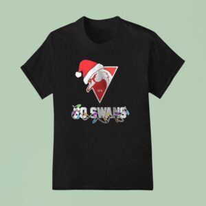 Sydney Swans Merry Christmas Go Swans Players T Shirt