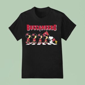Tampa Bay Buccaneers X Peanuts Snoopy Abbey Road T Shirt