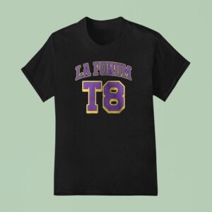 Tate Mcrae Los Angeles Lakers Forum Midnight On The Pch Just You And Me T Shirt