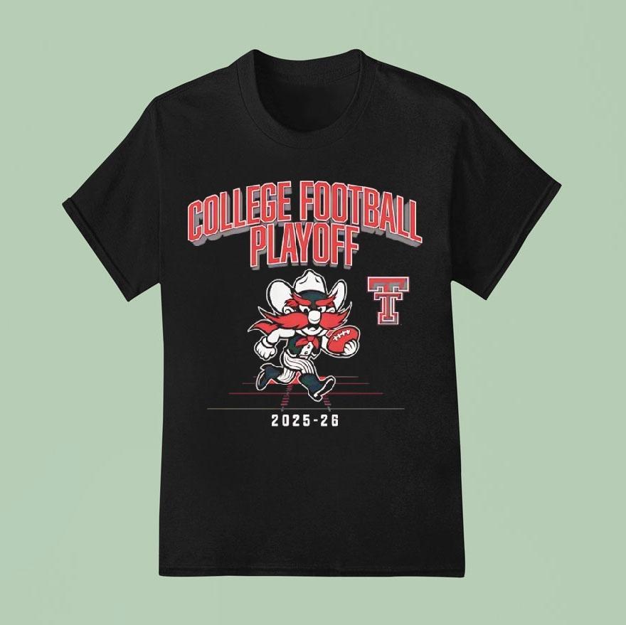 Texas Tech Red Raiders Mascot Cfp College Football Playoff T Shirt