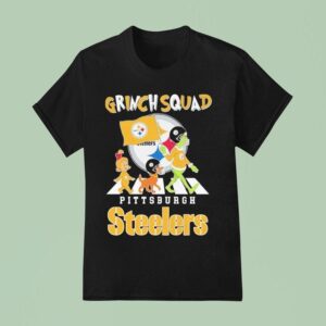 The Grinch Cindy Lou And Max X Pittsburgh Slers Grinch Squad Road Abbey Christmas T Shirt