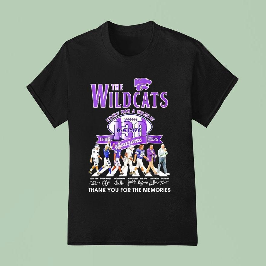 The Kansas State Wildcats Every Man A Wildcat Signatures Seasons T Shirt