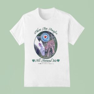 There Are Angels All Around Me Whole Planet Kindness Lamb T Shirt