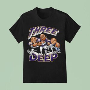 Three Deep Jake Reed Randy Moss Cris Carter Graphic T Shirt
