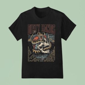 Troll Co Dirty Hands Clean Money Rattled Skull T Shirt