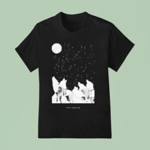Two Wolves Wine Group Song Logo T Shirt