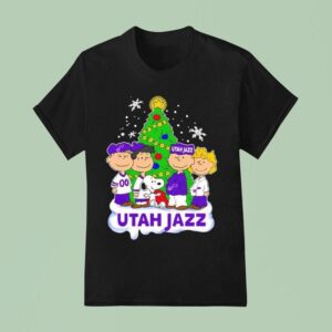 Utah Jazz X Snoopy The Peanuts Holiday Christmas T Shirt